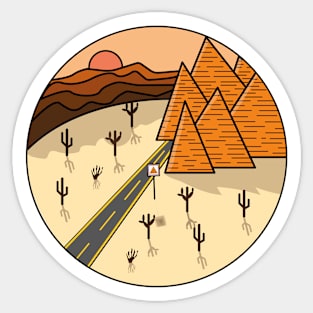 Road To Pyramids Sticker